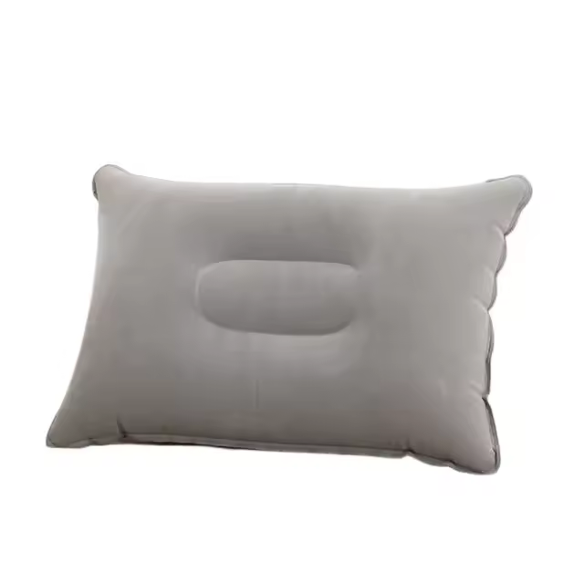 Almohada Inflable Portátil Para Viajes Y Camping Soporte De Cuello Y Espalda PVC Cómoda Para Planes Y Descanso Al Aire Libre - 1