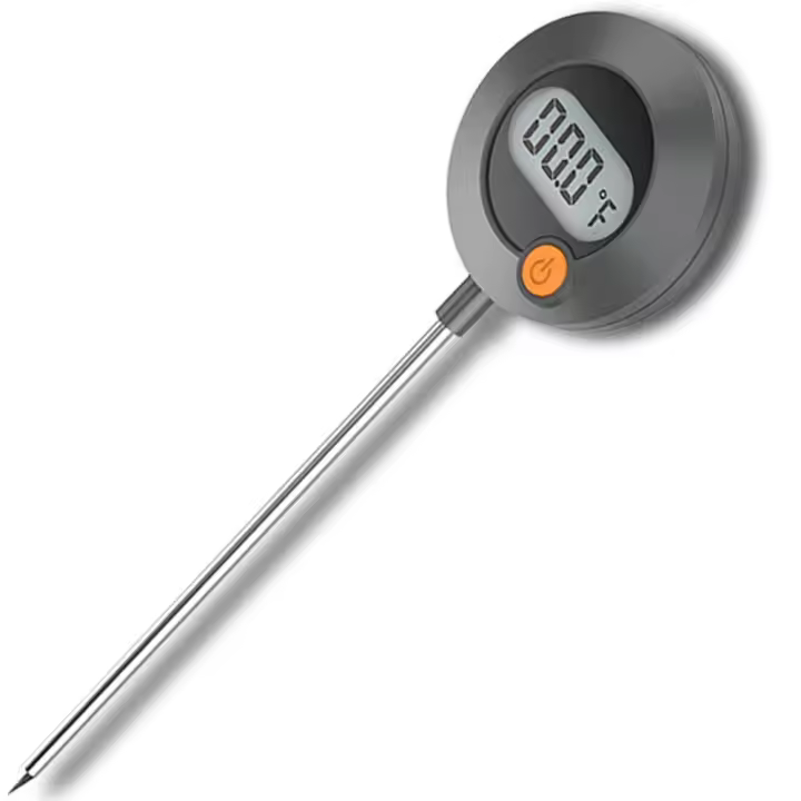 termómetro de cocina Termómetro de carne de lectura instantánea rápida digital Kitchen termómetro de cocina con imán para asar carne, hornear, pan, pasteles, ahumador y líquidos(19*4.8cm) - 1