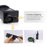 Cadena De Luces LED De Cuero Verde 24V Impermeable Para Exterior Decoración De Jardín Y Festivales 10M-100M Transformador 110V 220V - details 3
