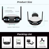 Cámara IP BESDER 8MP Wifi 4K 180 Panorámica Al Aire Libre Con Audio Bidireccional CCTV Inalámbrico IR Vigilancia Doméstica - details 3