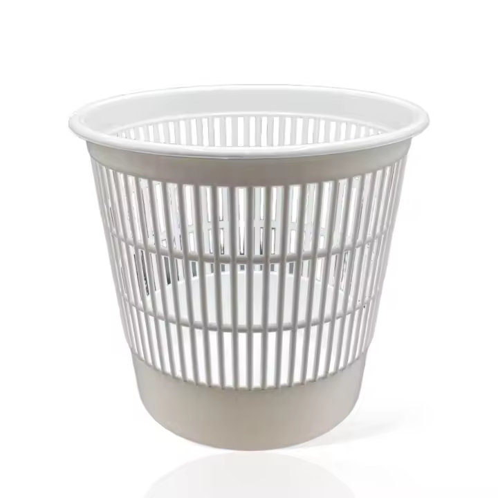 Papelera de Rejilla MINOKUA - Plástico Duro - 24cm - Ideal para Colegio - Habitación - 1