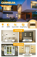 Lámpara De Pared Exterior IP65 Impermeable LED 85-265V Para Decoración Del Hogar Jardín Puerta Garage Pasillo Interior Lámpara De Exteriores - details 8