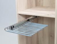 AZERODESIGN - Pantalonero Doble Antideslizante - Organizador para Ropa Extraíble - Profundidad 47 cm, Ancho 35 cm, Altura 10 cm - 11 Perchas - Colgador de Ropa de Extracción Total - Fácil Instalación - details 2