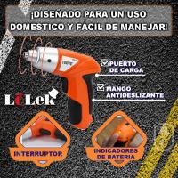 LoLek Destornillador inalámbrico recargable sin cables, con 45 accesorios, luz led, gran poder, mango antideslizante, - details 2