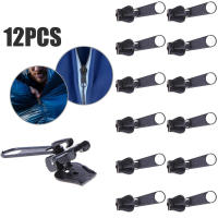 Kit De Reparación Instantánea Universal Para Cremalleras 12pcs Tamaños 3 4 5 8 10 Auto Bloqueo Plástico ABS Color Negro - details 0