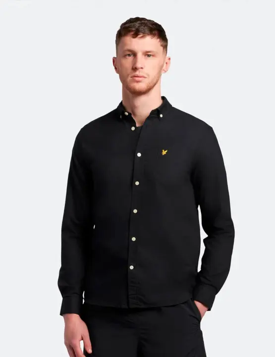 Camisa Lyle & Scott Negra para Hombre - Marca Exclusiva Golden Eagle - 1