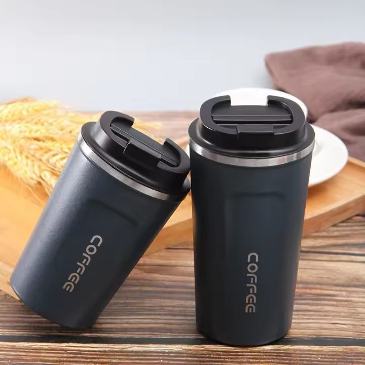 Taza Térmica De Acero Inoxidable 380ml/510ml Vaso Aislado Para Café Viaje Botella Termo Sellado Insulado Para Té Y Bebidas - 1