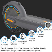 Pneumáticos Tubless 10X2.5 Para Scooter Eléctrico Ninebot Max G30 Neumático Sólido 60/70-6.5 Resistente a Explosiones Rueda Hueca De Miel Para Reparación De Scooters - details 0