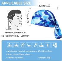 Gorro Bandana Pirata, 2 Piezas Gorro de Ciclismo Secado Rápida Bandana de Ciclismo Transpirable para Deportes al Aire Libre, Correr, Motorcycles, Senderismo, Montañismo - details 0