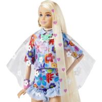 Muñeca Barbie extra flores articulada rubia flower power con mascota Mattel (HDJ45) - details 0