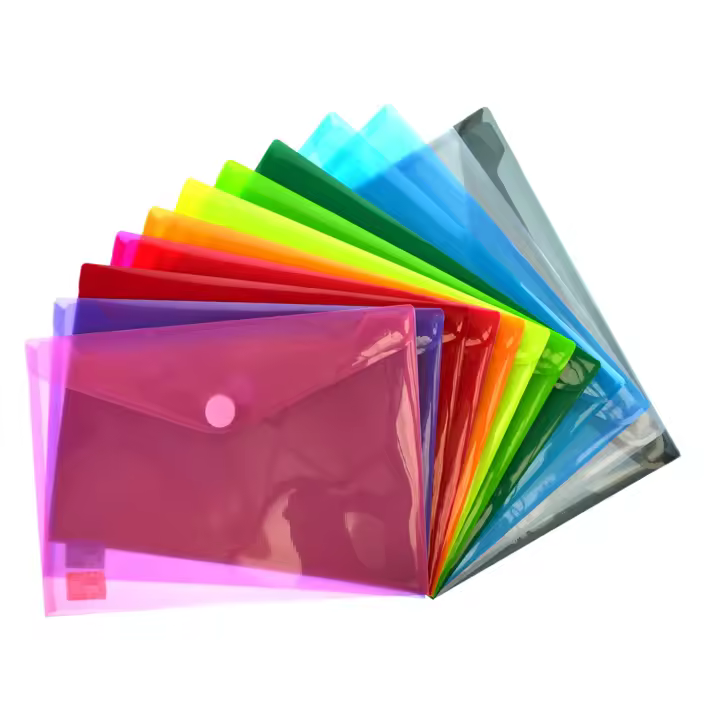 Office Box Pack 10 Carpeta Sobre con Cierre de Velcro Tamaño A4+ REF 901 - 1