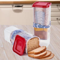 Contenedor De Pan Airtight Con Tapa Para Almacenamiento Y Dispensador De Pan De Sándwich Plástico ABS Tamaño 13.39x5.12x5.12 Pulgadas - details 3