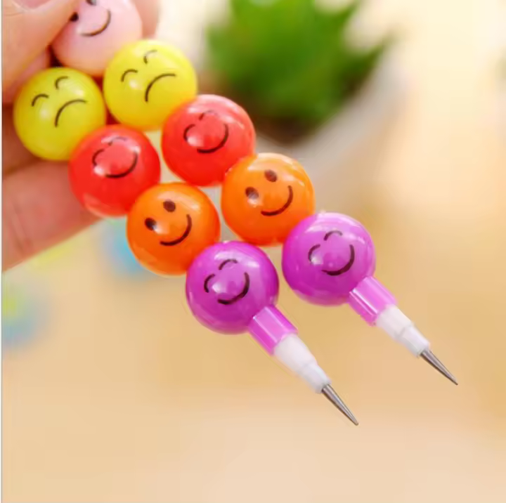 10Pcs Lollipop Bloques De Construcción Crayón/Lápiz Graffiti Para Niños Fiestas De Cumpleaños Regalos Para Estudiantes Vuelta a La Escuela - 1