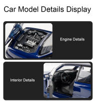 Coche De Juguete M3 De 1:24 Con Sonido Luz Y Puertas Abiertas Coche Miniatura De Aleación De Metal Para Niños Regalo Tamaño Realista - details 10