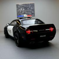 Modelo De Coche Deportivo De Aleación Challenger Redeye Hellcat Police 1:22 Con Sonido Y Luz Juguete De Colección Decoración Regalo - details 15