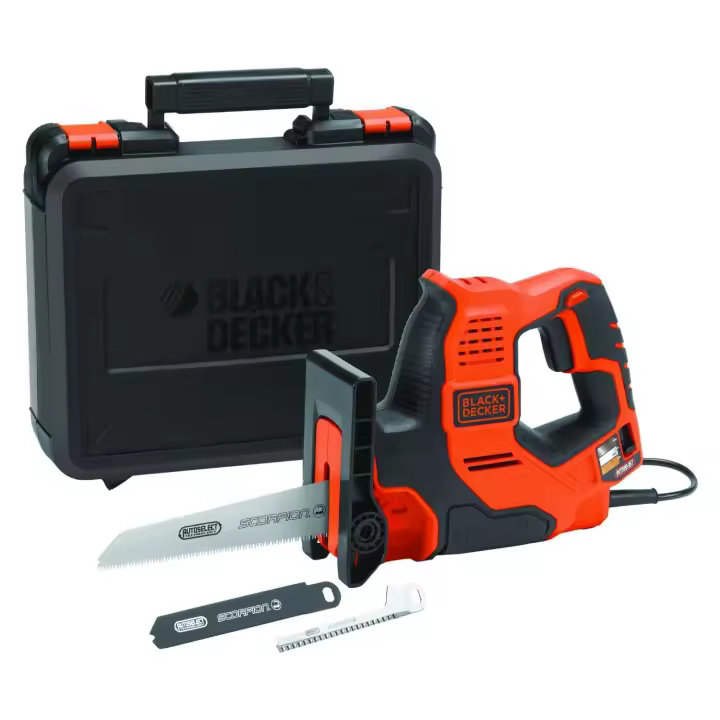 Sierra Scorpion 500W AutoSelect + 3 hojas y maletín Black+Decker RS890K-QS - 1