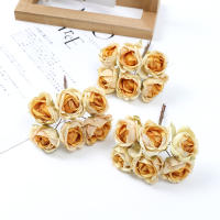 6Pcs Arreglo De Flores Artificiales Peonía Para Decoración De Hogar Y Bodas Decoración De Habitaciones Falsas Flores Para Wreaths De Manualidades Y Regalos - details 14