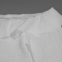 Vestido Elegante De Mujer Estilo Europeo Nueva Colección Otoño Color Sólido Un Hombro Manga Larga Con Splice De Madera Al Borde Sash - details 10