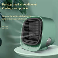 Aire acondicionado, enfriador de aire, nuevo aire acondicionado de escritorio mejorado, enfriador de aire portátil con ventilador de agua helada, mini aire acondicionado personal - details 3