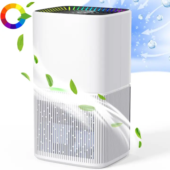 Deshumididiffador Eléctrico, Deshumidificador Silencioso de Habitación de 1600ml, Con funciones de descongelación, Mode of Sueño, Purificación de aire y humedad - 1