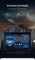 Junsun-reproductor Multimedia X7 MAX para coche Radio con Android, CarPlay inalámbrico voz IA 2K 13.1 pulgadas para Audi TT MK2 8J 2006 2007 2008 2009 2010 2011 2012 2013 2014 - details 0