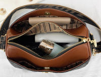 Bolso De Hombro Para Mujer De Lujo De Diseñador Famoso Bolso Bandolera Moda Cuadros Trendy Material PU Con Cierre De Cremallera - details 11