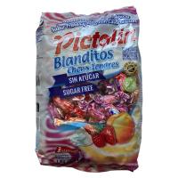 Pictolín Blanditos Sabor Frutas (Fresa, Frambuesa y Melocotón) y Nata Sin Azúcar Bolsa 1 kg con 200 caramelos aprx. - details 0
