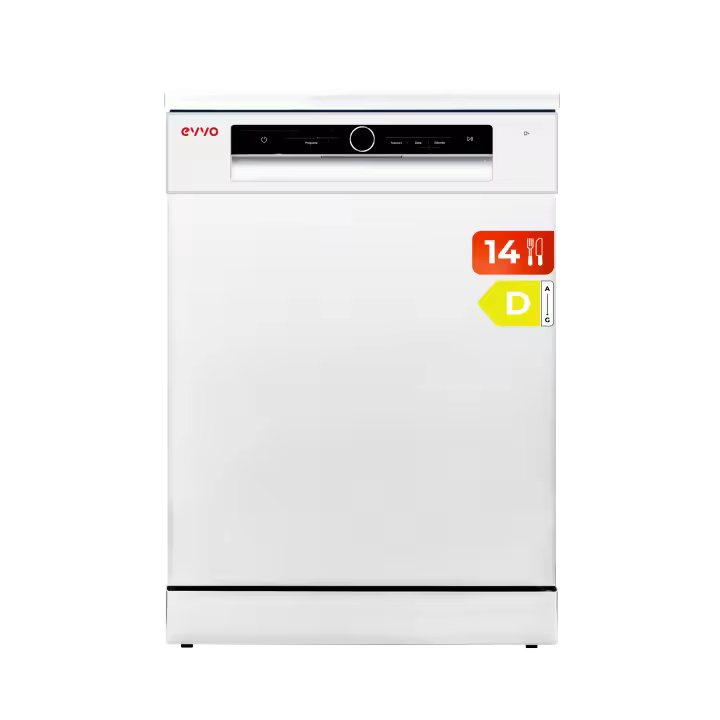 Lavavajillas EVVO D3, 14 Cubiertos, 8 Programas, Blanco, Ancho 600 mm - 1