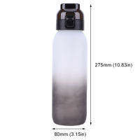 Botella De Deporte Con Fragancia 1000ML a Prueba De Fugas Con 7 Cubos De Sabor Portátil Para Camping Y Fitness Color Azul Morado Negro Y Blanco - details 17