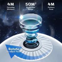 Proyector De Galaxia LED Luz Nocturna Estrellada Para Habitación De Niños 360° Giratorio Planetario Regalo De San Valentín Boda - details 7