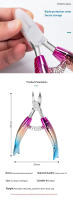 Aguja De Uñas De Acero Inoxidable Colorido Con Doble Resorte Para Eliminar Piel Muerta Y Enhance Uñas Apto Para Dedos Y Tobillos - details 2
