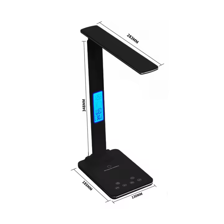 Lámpara De Escritorio LED Con Cargador Inalámbrico Y Puerto USB Luz Nocturna Para Cama Toque Dimmer Amigable Con Los Ojos Para Juego Y Lectura En Casa - 1