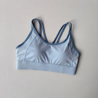 Top De Yoga Para Mujer Verano Absorbedor De Choques Con Bonito Contrafuerte Deportivo Y Profesional Para Pilates Material De Nylon - details 5