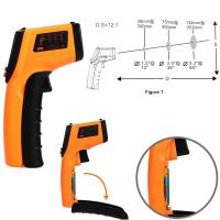 Medidor De Temperatura Infrarrojo Digital No Contacto Manómetro Láser Tester Para Industria Pantalla Digital Portátil - details 2
