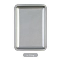 Plato De Almacenamiento De Cosméticos De Acero Inoxidable Cuadrado Para Arte De Uñas Y Manicura Con Tweezers Cuchillas Y Bolígrafos Contenedor De Dishes Para Uñas Falsas - details 10
