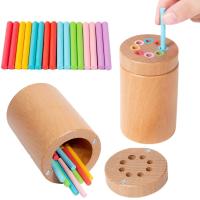 Juguetes De Madera Montessori Para Niños Edad Temprana Juego De Colores Y Formas Mejora El Desarrollo Motor Y Educativo - details 10