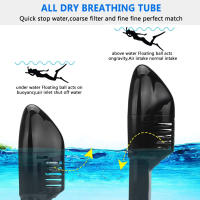Máscara de Snorkel Completa con Montaje de Cámara Vista Panorámica de 180 Grados - details 3