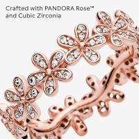 PANDORA - Anillo PANDORA Plata Rose Circon margaritas, Viene con El embalaje de Caja de Joint original - details 1