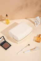 Bolsa De Viaje Portátil De Cuero PU Organizador De Maquillaje Impermeable Para Mujeres Tamaño Pequeño Medio Grande - details 8