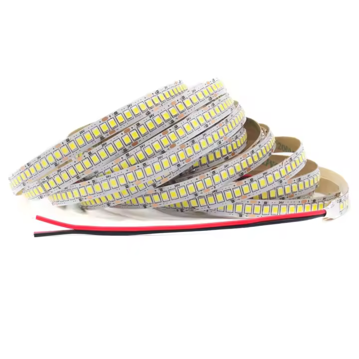 Tira LED 12V 24V SMD 2835 240LEDs/M 1M 2M 3M 4M 5M Luz De Decoración Interior Caliente Blanco Fita Strip Iluminación DC 12V Para Sala De Estar - 1
