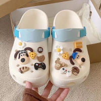Juego De Accesorios Para Zapatos Con Dibujos De Perros Para Niños Y Niñas Sandalias Con Hebilla Decorativa Ajustable Para Jardín - details 1