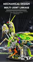 Juego De Construcción Mecánica Creativo 2024 Set De Mantis Insecto Vida Con Estándar Y Luces Bloques De Animal World Regalo Para Niños - details 4