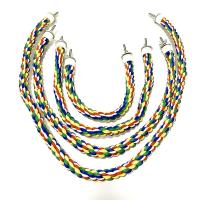 Juguete Para Pájaros Colgante De Colorido Cordón Para Cages De Periquito Y Cacatúa Accesorios De Juguete De Algodón Puro Para Mascotas - details 9