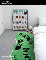 Carpetas De Bajo Para El Hogar Y Dormitorio Antideslizantes Y Absorbentes Simples Y Modernas Tejidas En Espesor Con Imitación De Cachemira - details 0