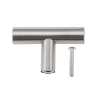 Manija De Acero Inoxidable Para Armario Y Cajón Negra Moderna Pullas De Cocina Y Gabinete Knobs De Manija De Mano - details 4