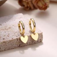 Aros de corazón para mujeres y niñas, dorados y plateados, con forma de corazón - details 2