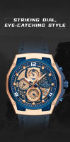 Reloj De Pulsera Para Hombre NAVIFORCE De Cuero Auténtico Resistente Al Agua Con Cronógrafo Y Luminiscencia Reloj De Cuarzo De Lujo Casual - details 7