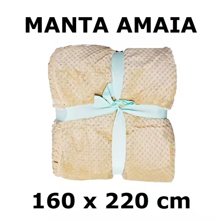 COLCHA MANTA AMAIA SHERPA EFECTO GANALE 160x220CM,cm,fespu - 1