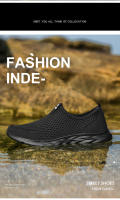 Zapatos De Vulcanización Para Hombre Zapatillas Transpirables Casual Antideslizantes Ligeros Tenis Masculino Slip-On Mesh - details 4