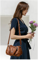 Bolsos de señora europeos y americanos Nuevos, bolsos para Madres de Mediana Edad, Bolso bandolera retro versáril de múltiples Capas de gran capacidad - details 4